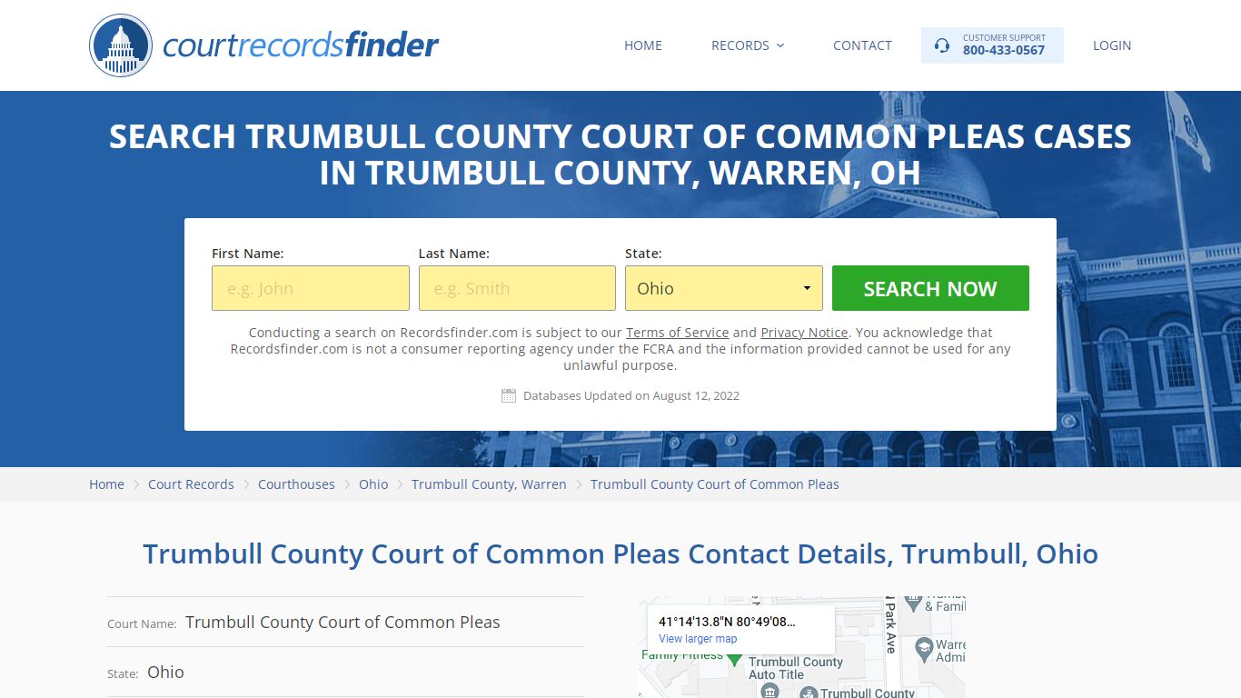 Trumbull County Court of Common Pleas Case Search ...