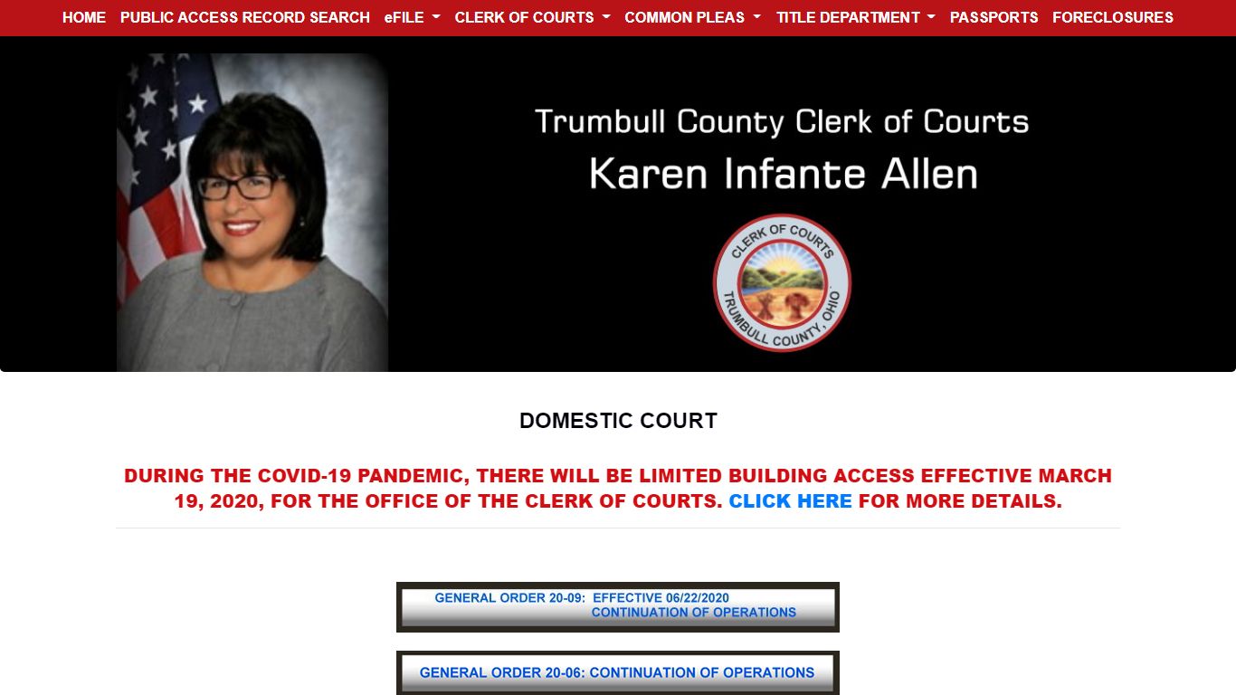 Trumbull County Clerk of Courts